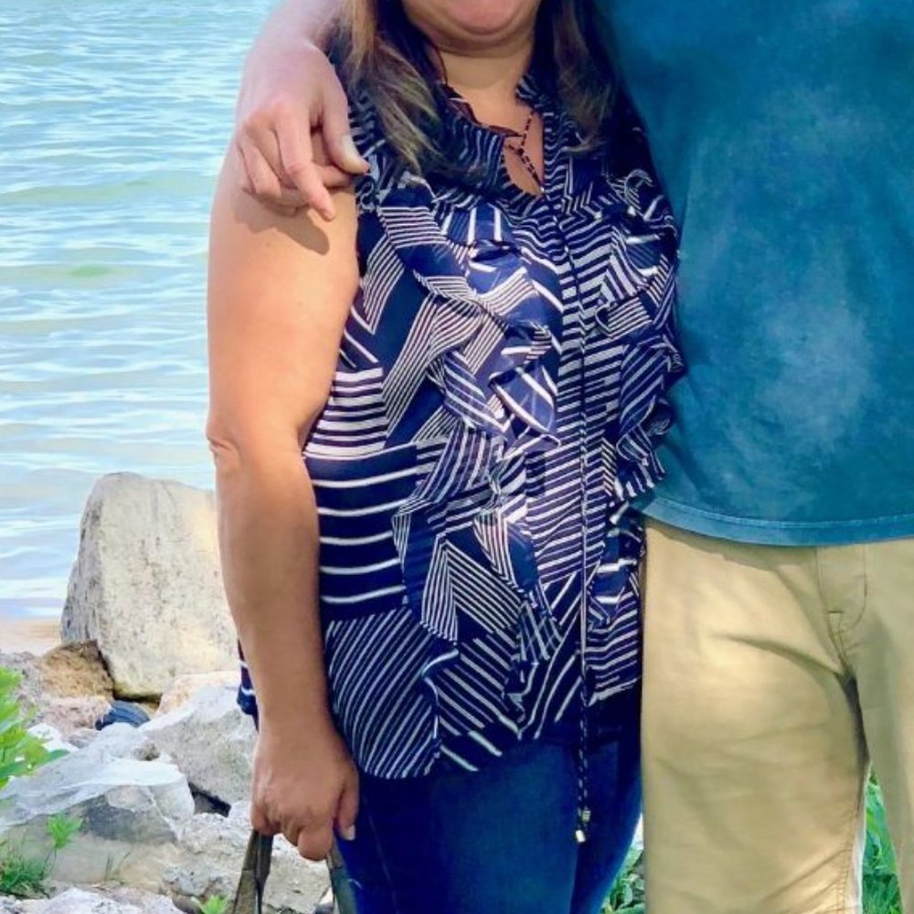 Tommy Hilfiger Navy Sleeveless blouse size 1X